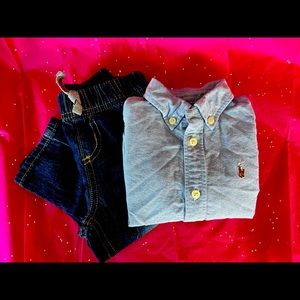 Baby Boy Jeans & Polo Shirt